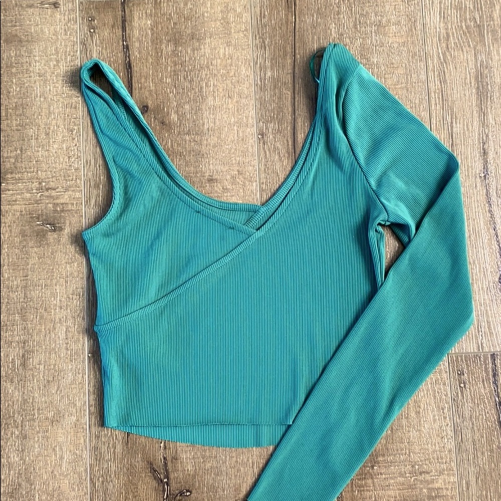 Topshop Ribbed One Shoulder Top